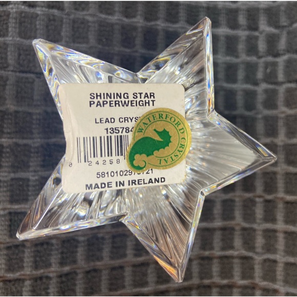 Waterford Crystal Shinning Star Paperweight 2”x3” Signed - Picture 2 of 6